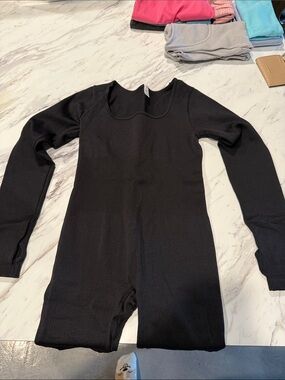 Women’s Black Long-Sleeve Jumpsuit